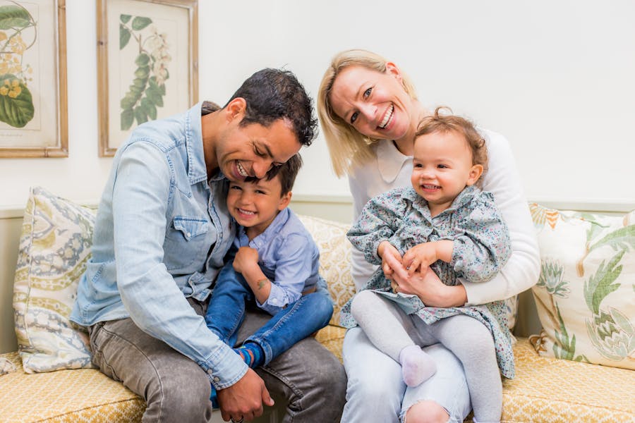 Caroline And Ben With Children