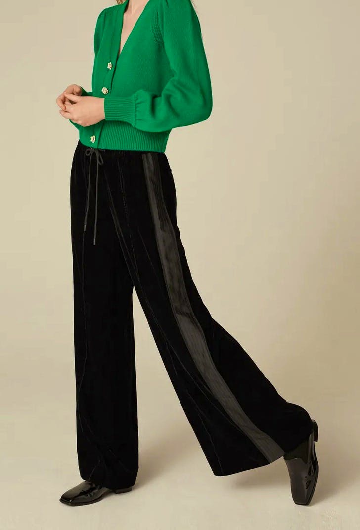 Me + Em Drapey Velvet Track Pant, £185