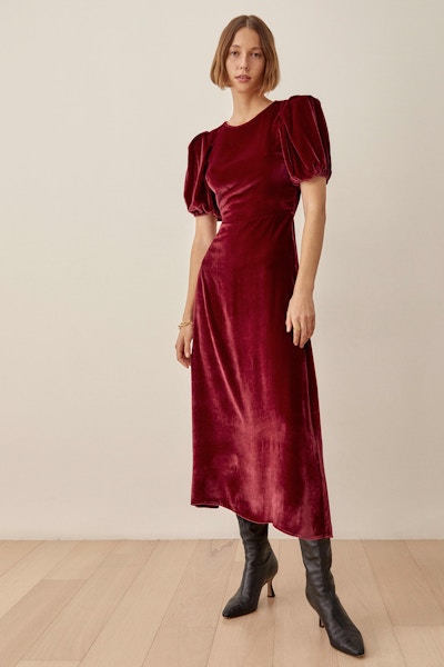 Reformation Livia Velvet Dress, £300