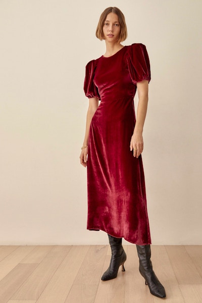 Reformation Livia Velvet Dress, £300