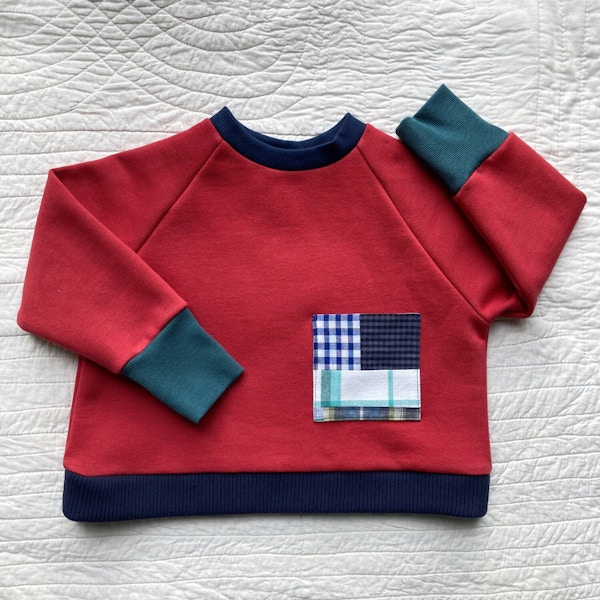 O Moon Square Cut Organic Cotton Sweatshirt – Pillarbox, £42