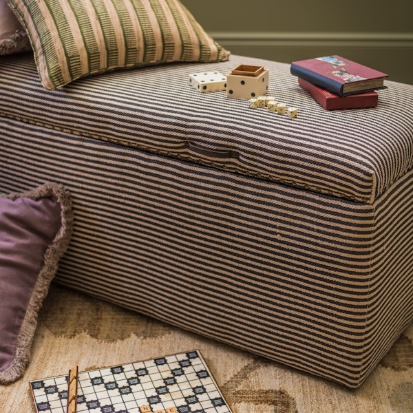 OKA Crusoe Upholstered Trunk – Charcoal, £1,595