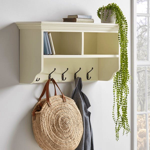 Cox & Cox Antique White Hook Rack, £150
