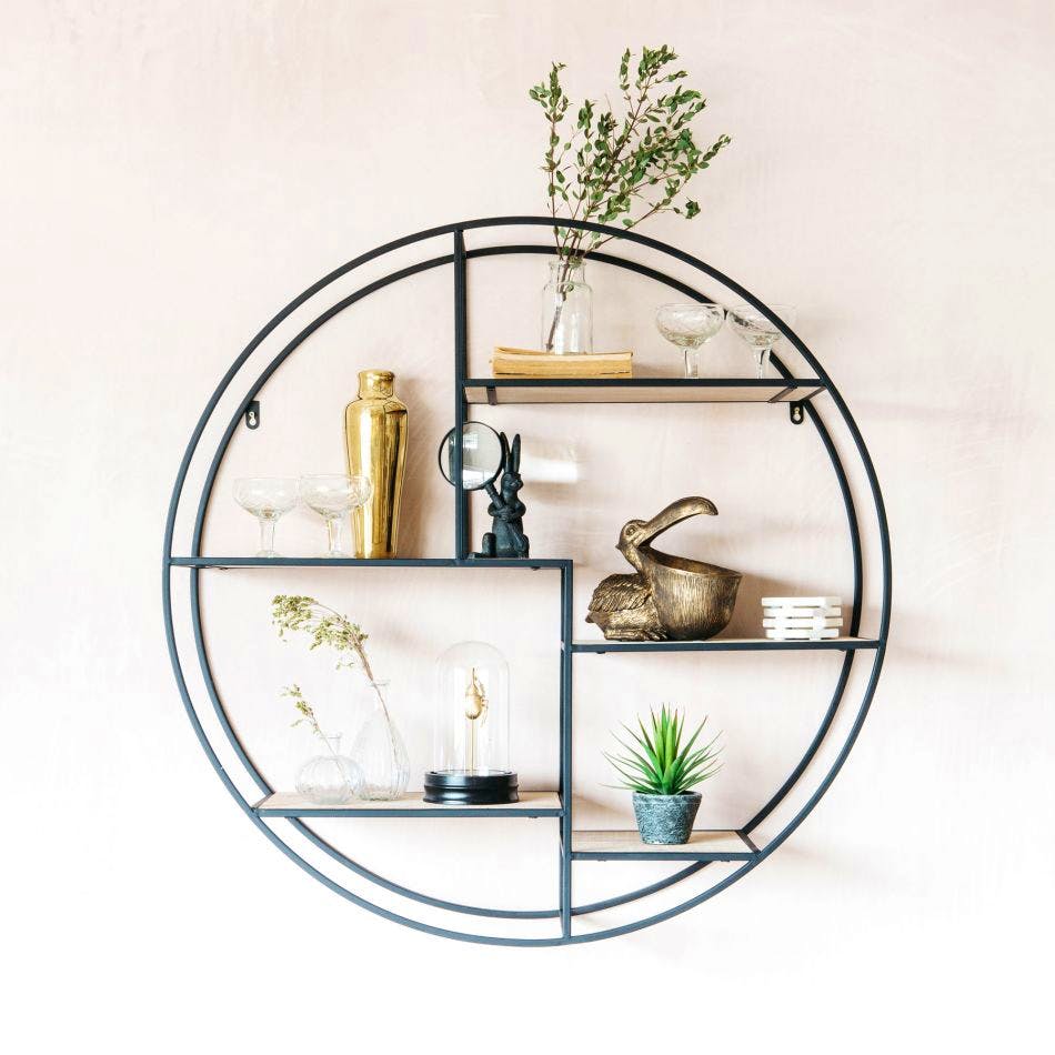Graham & Green Round Geometric Wall Shelf, £295