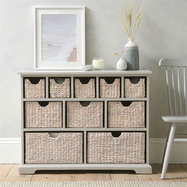 Cotswolds Company Farmhouse Dove Grey Merchants Chest, £295