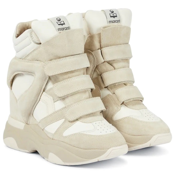 Isabel Marant Balskee Leather Wedge Sneakers, £495
