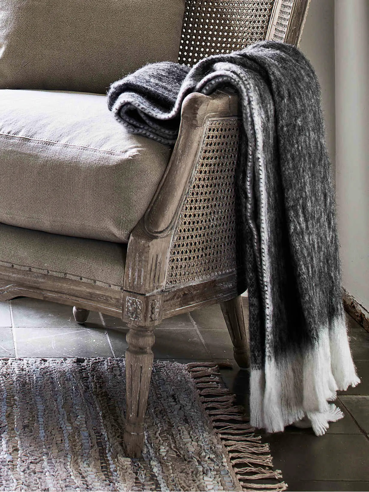Nordic House Supersoft Mohair Mix Throw, £65