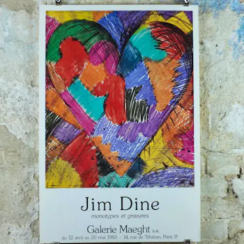 1983 Jim Dine Exhibition Poster