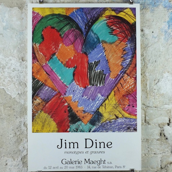 1983 Jim Dine Exhibition Poster £120