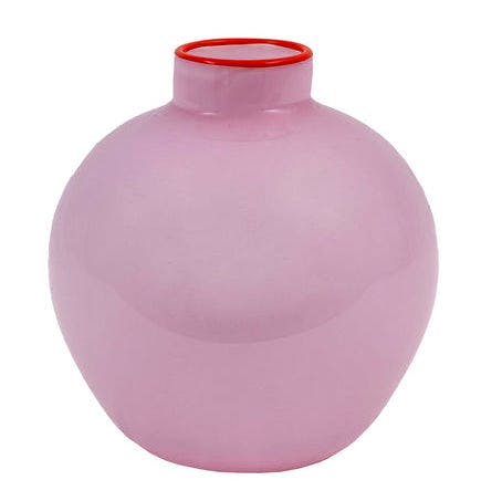 Wicklewood Pink Handblown Round Vase, £120