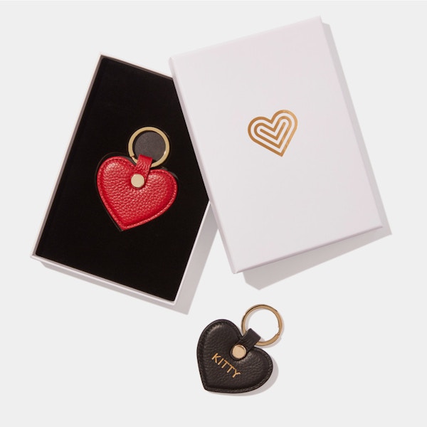 Not Another Bill Leather Heart Keyring, £21