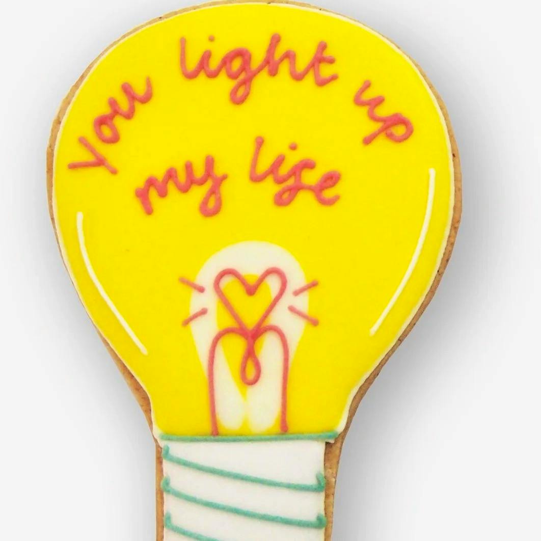 Biscuiteers ‘You Light Up My Life’ Biscuit, £10.95