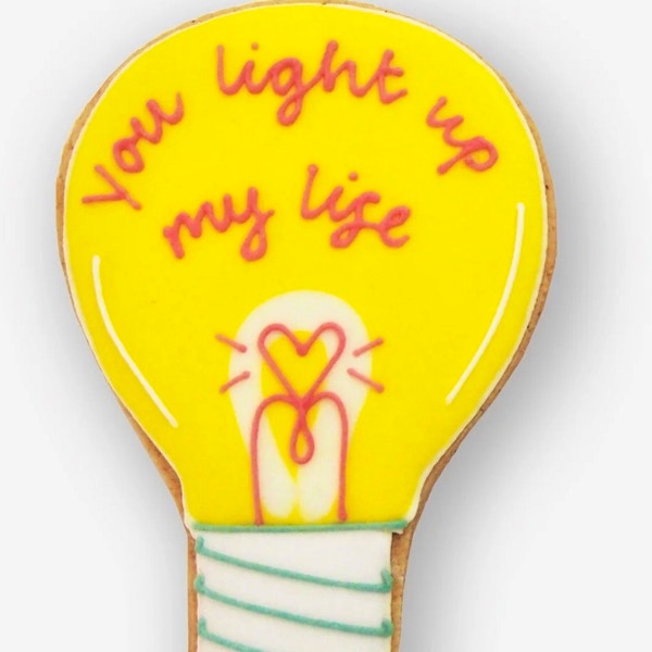 Biscuiteers ‘You Light Up My Life’ Biscuit, £10.95
