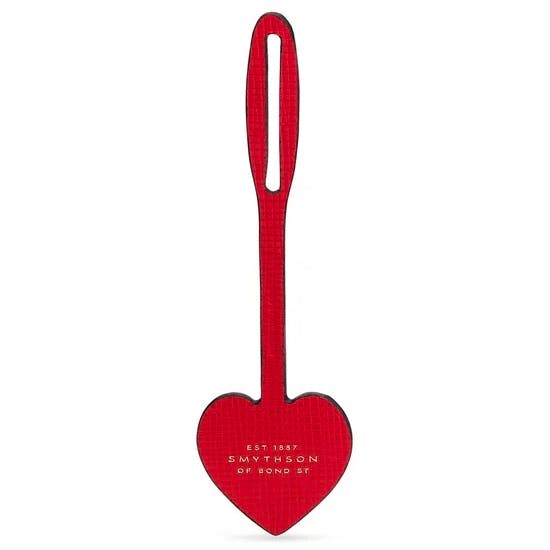 Smythson Heart Personalised Leather Tag, £35