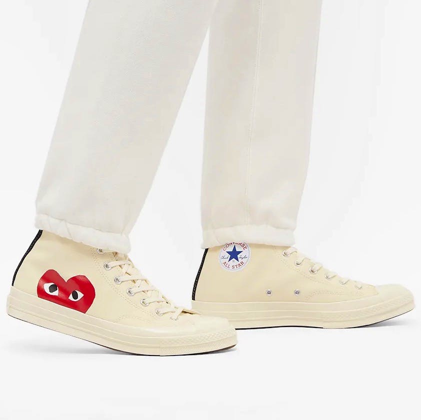 Comme Des Garcons X Converse Chuck Taylor 1970s High Tops, £130