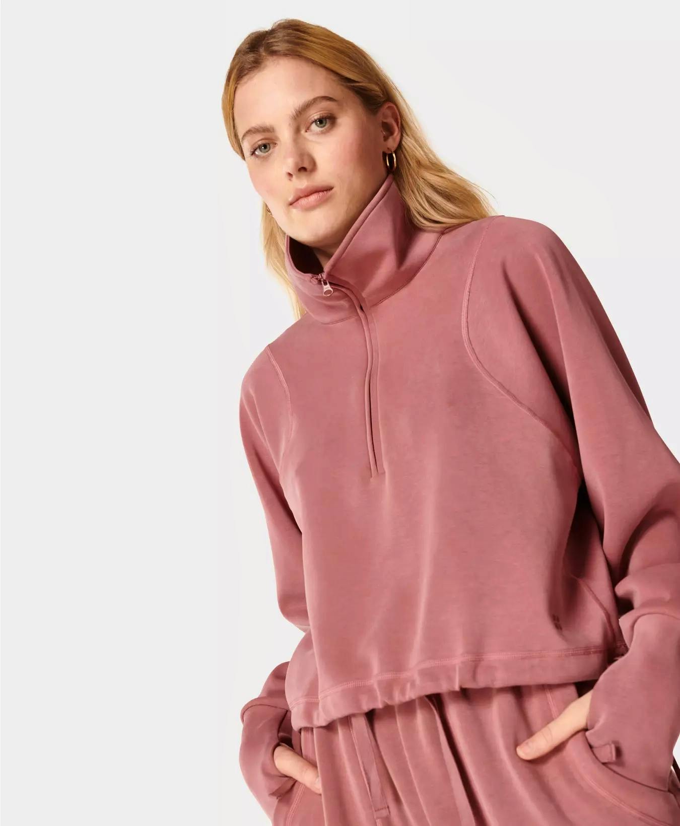 Cetti stripe rib discount sweatshirt