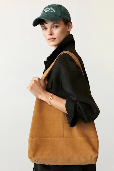 Mango Leather Shopper Bag, £49.99