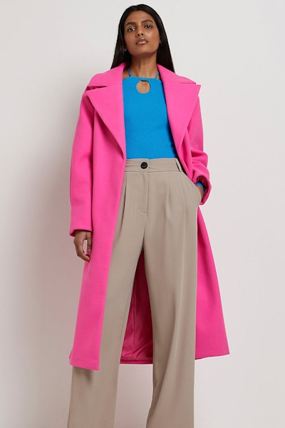 River Island Pink Pleated Coat, £85