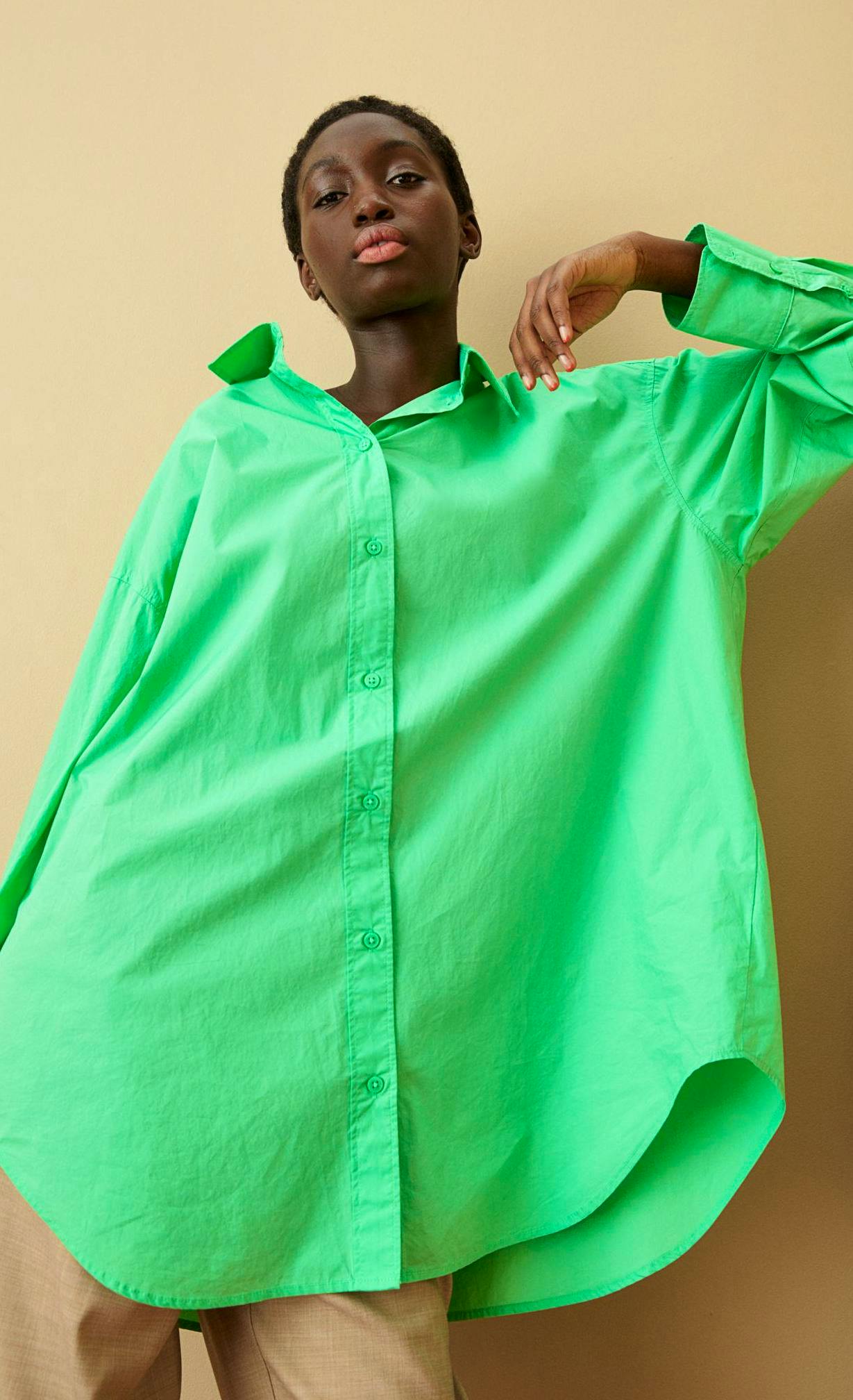 H&M Oversized Cotton Shirt, £17.99