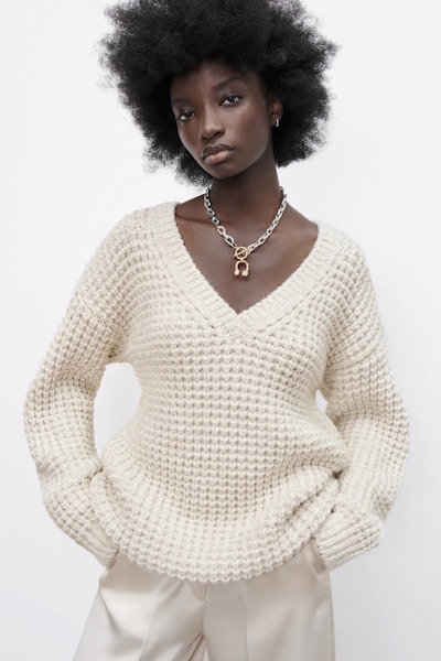 Zara V Neck Sweater, £49.99