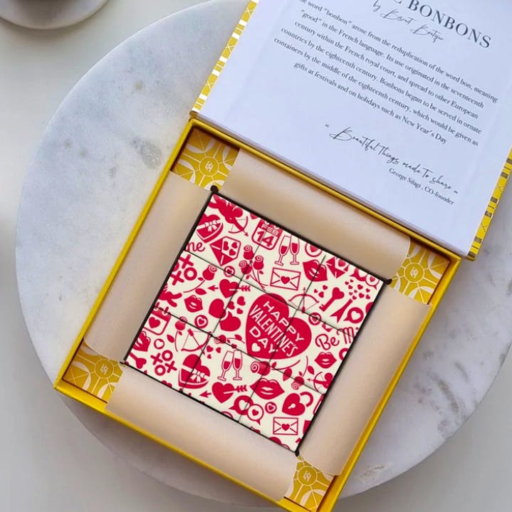 Biscuit Boutique Valentine's Day Mosaic Chocolate Bonbons, £28