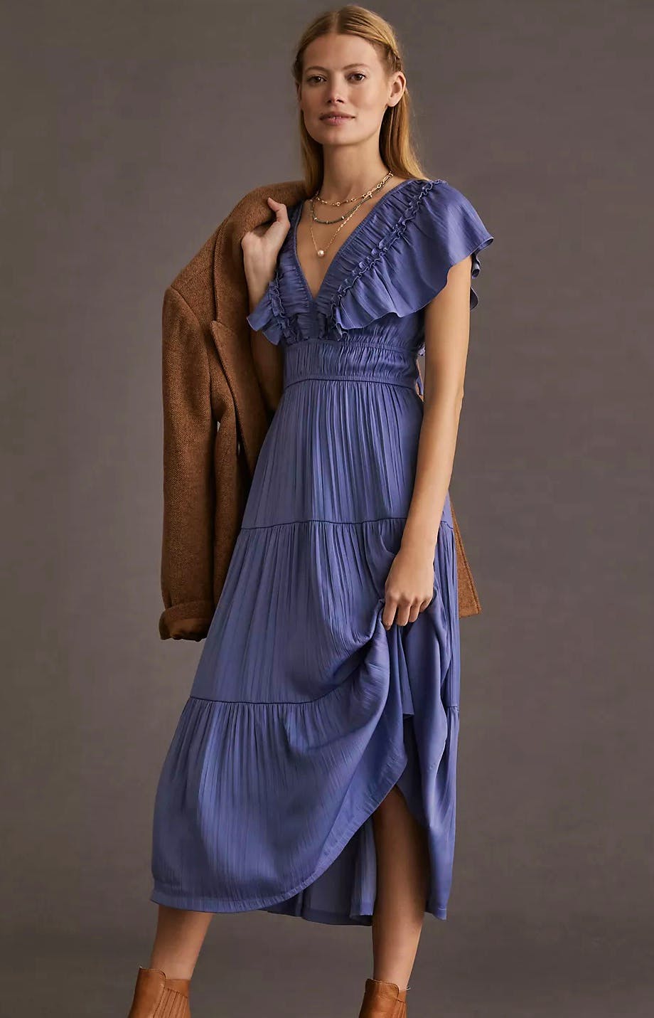 Anthropologie Ruffled Tiered Midi Dress, £140
