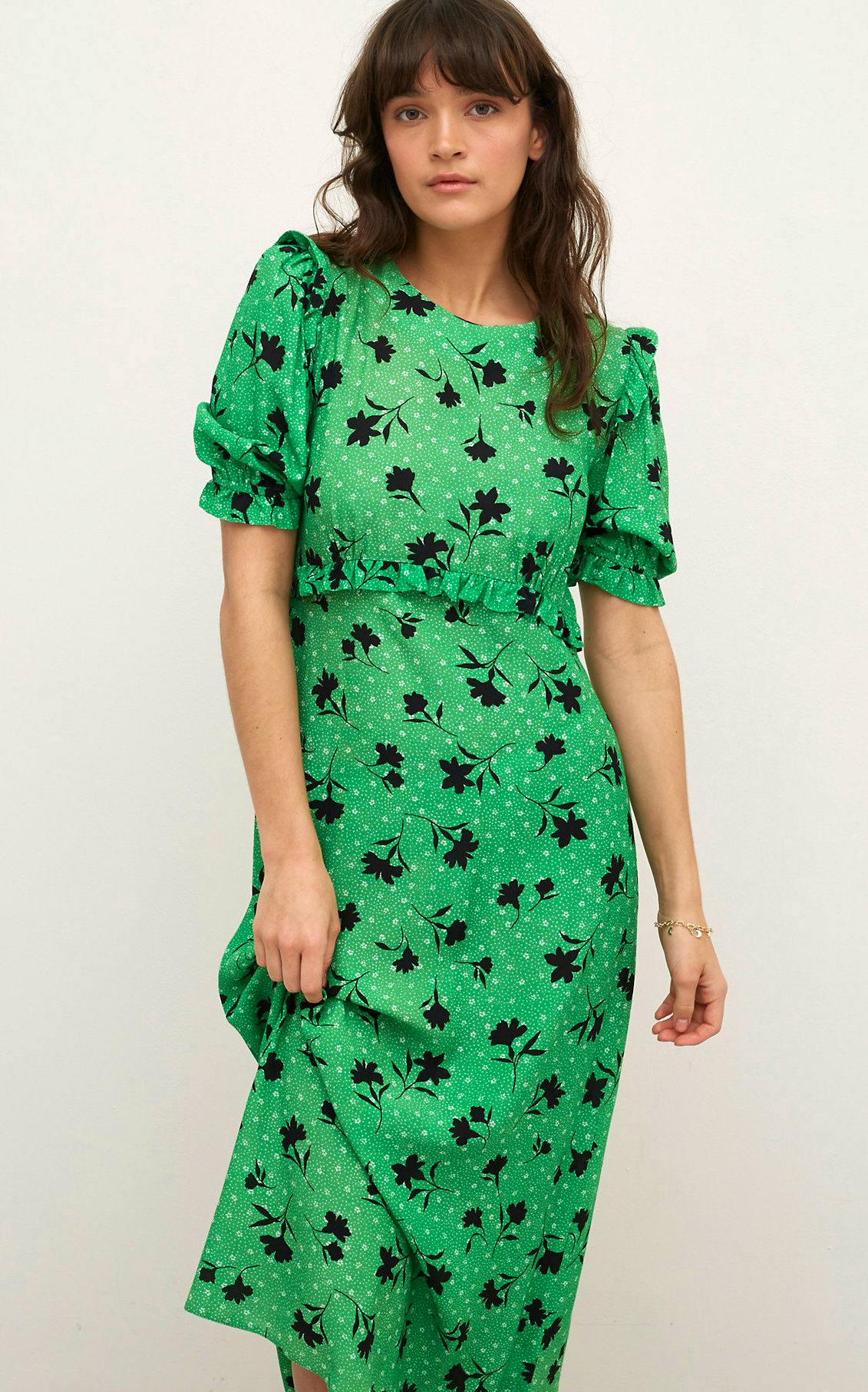Nobody’s Child X M&S Floral Frill Midaxi Tea Dress, £49