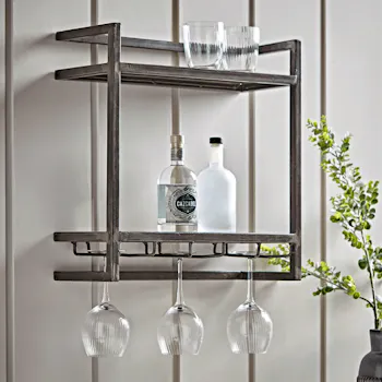 Bottle Shelf Black
