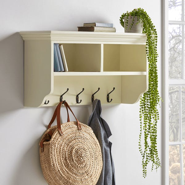 Antique White Hook Rack £150