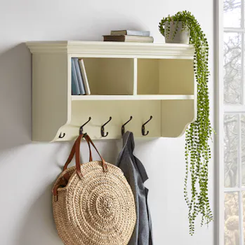 Antique White Hook Rack