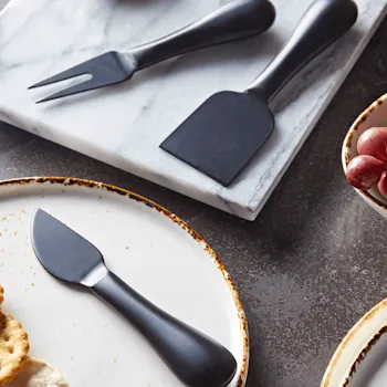 Black Cheese Knife Set