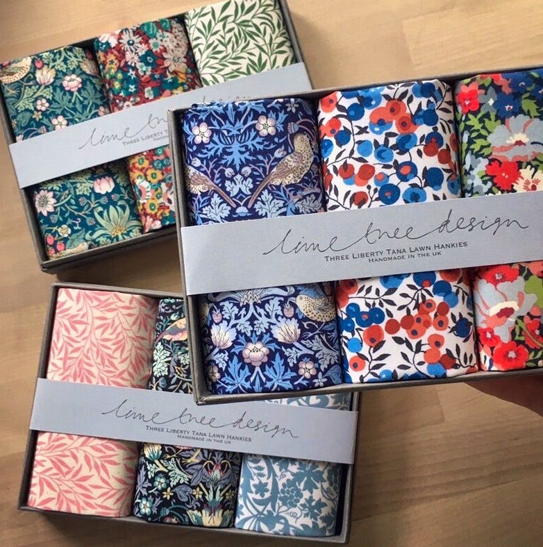 Three Liberty Hankies £34