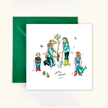 Gardening Girls Greeting Card