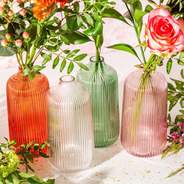 Tall Fluted Glass Vase £22.95