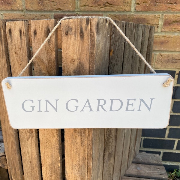 Gin Garden Sign £9.95