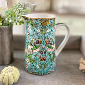 William Morris Strawberry Thief Fine China Jug