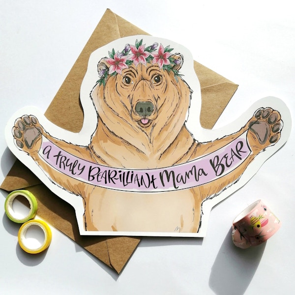 Funny Mama Bear Mother’s Day Card £3