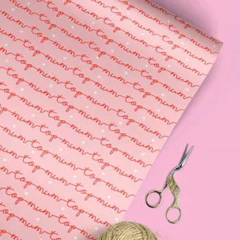 Top Mum Wrapping Paper