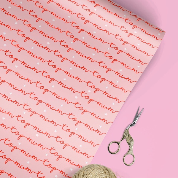 Top Mum Wrapping Paper £2.25