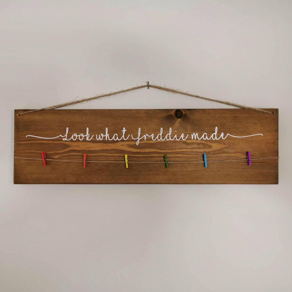 Personalised Children’s Art Display Sign £21.99