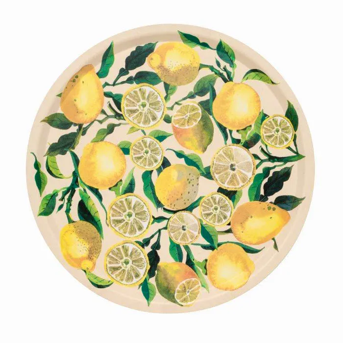 Emma Bridgewater Lemons Round Birch Tray, £39