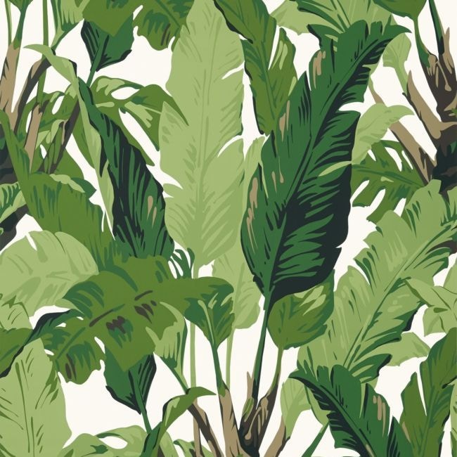 Jane Clayton Travelers Palm Wallpaper by Thibaut, £132 per roll