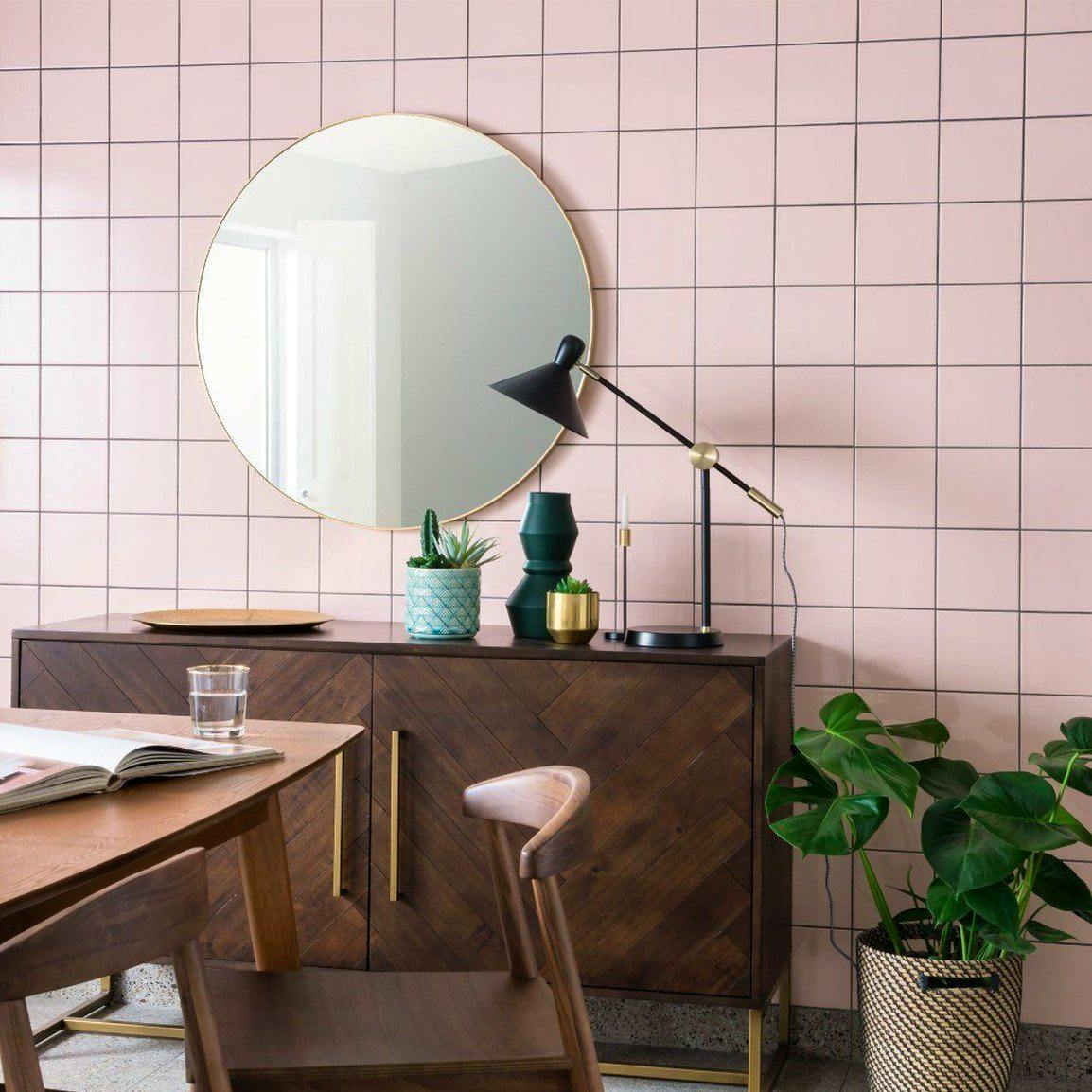 Topps Tiles MATRIX® Blossom Pink Gloss Tile, £0.76/Tile