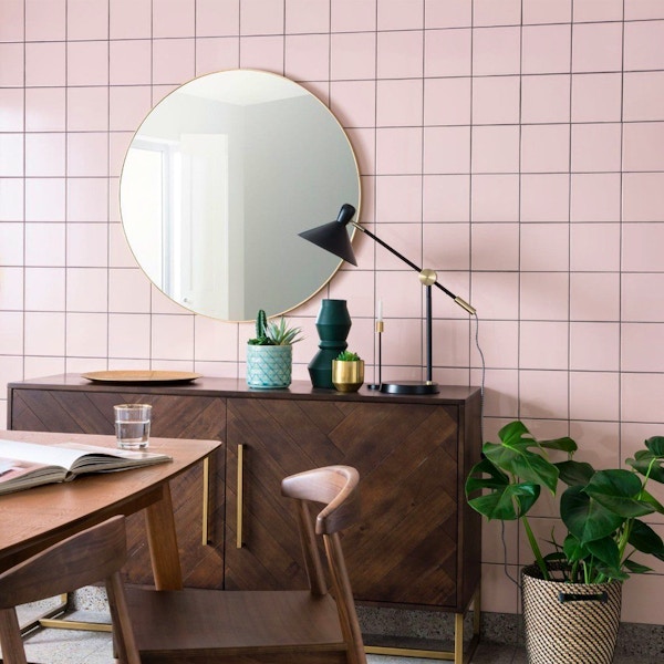 Topps Tiles MATRIX® Blossom Pink Gloss Tile, £0.76/Tile