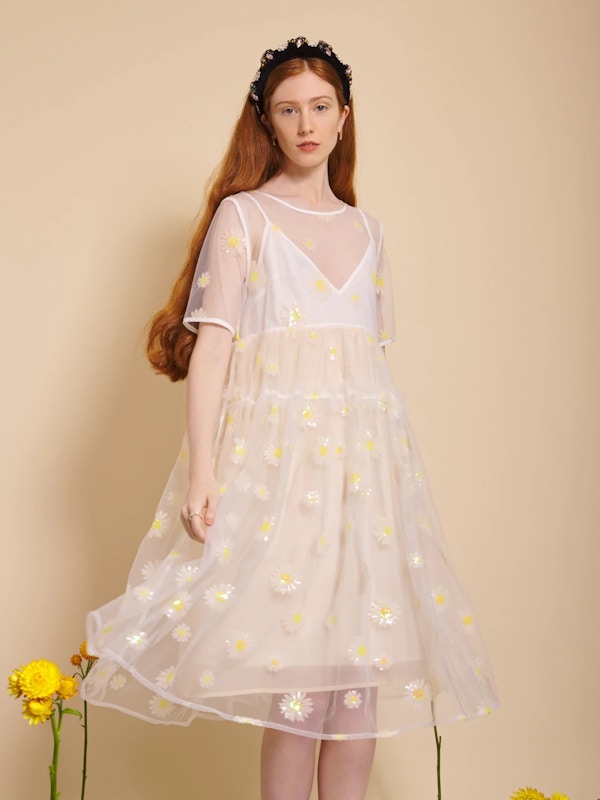 Sparkling Daisies Midi Dress, £89 Copy