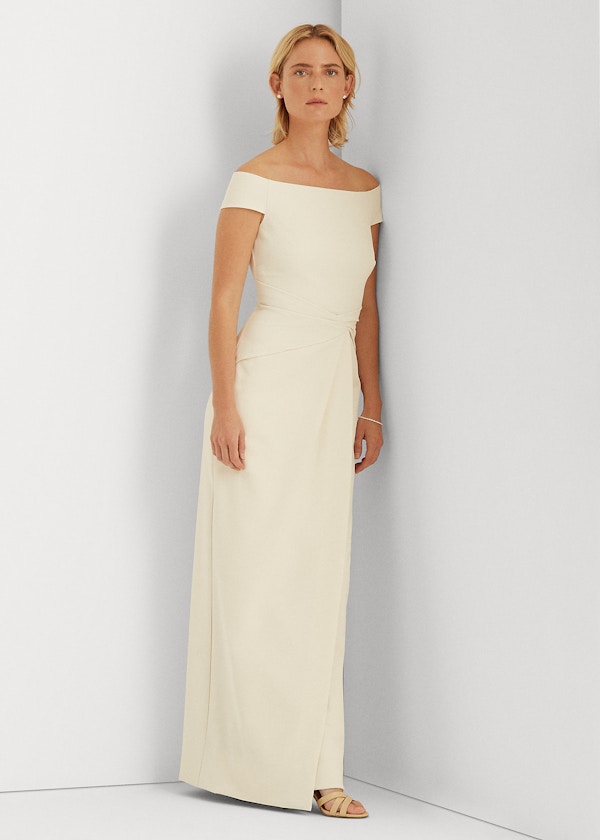 Crepe Off-The-Shoulder Gown, £229