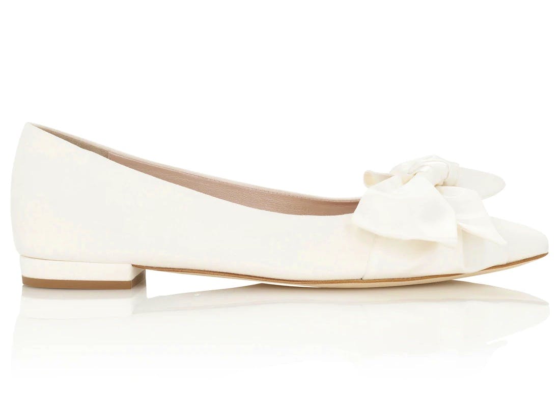 Emmy London Florence Flat Ivory, £415