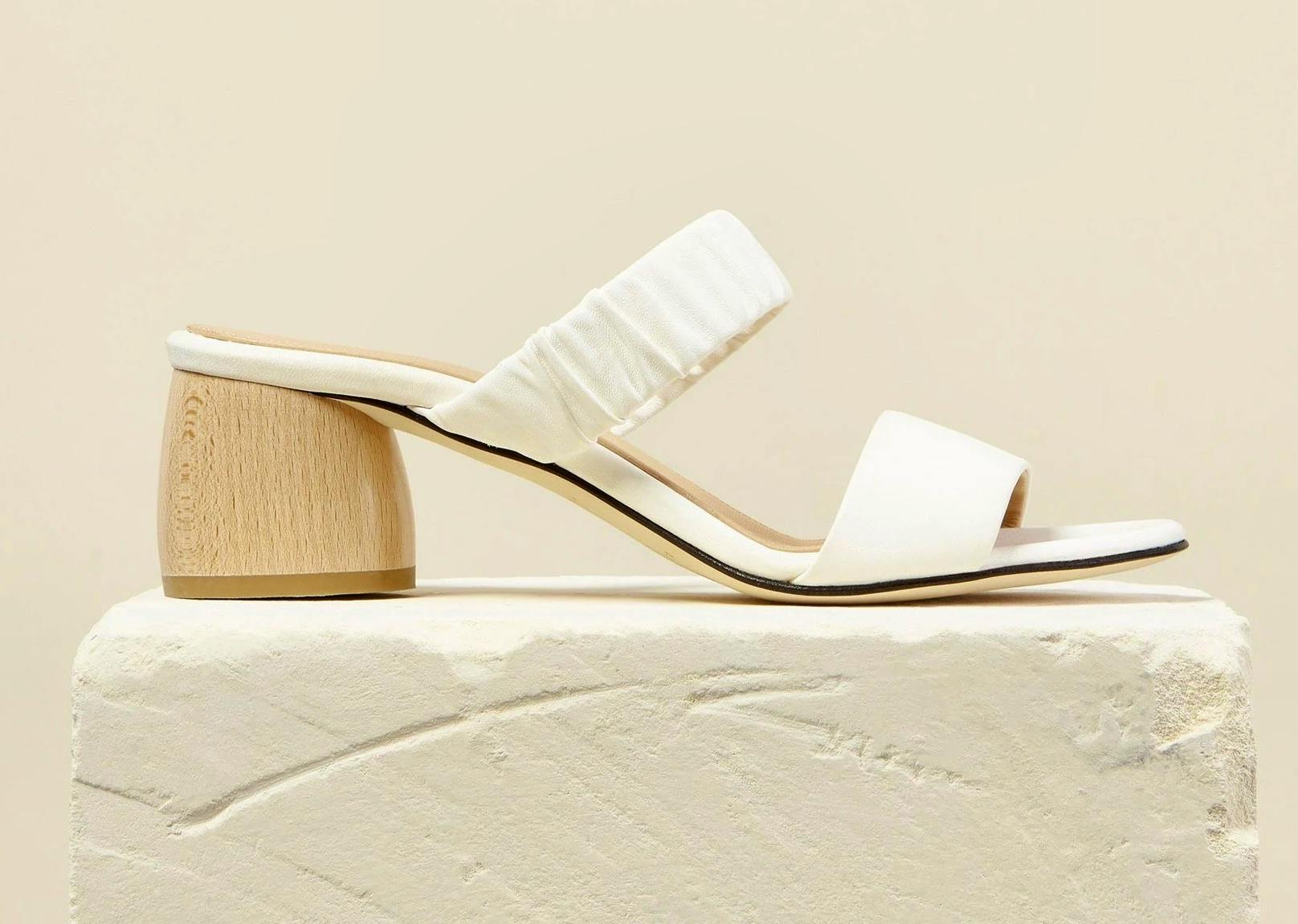 Dear Frances Scrunch Mule, Chalk, £380