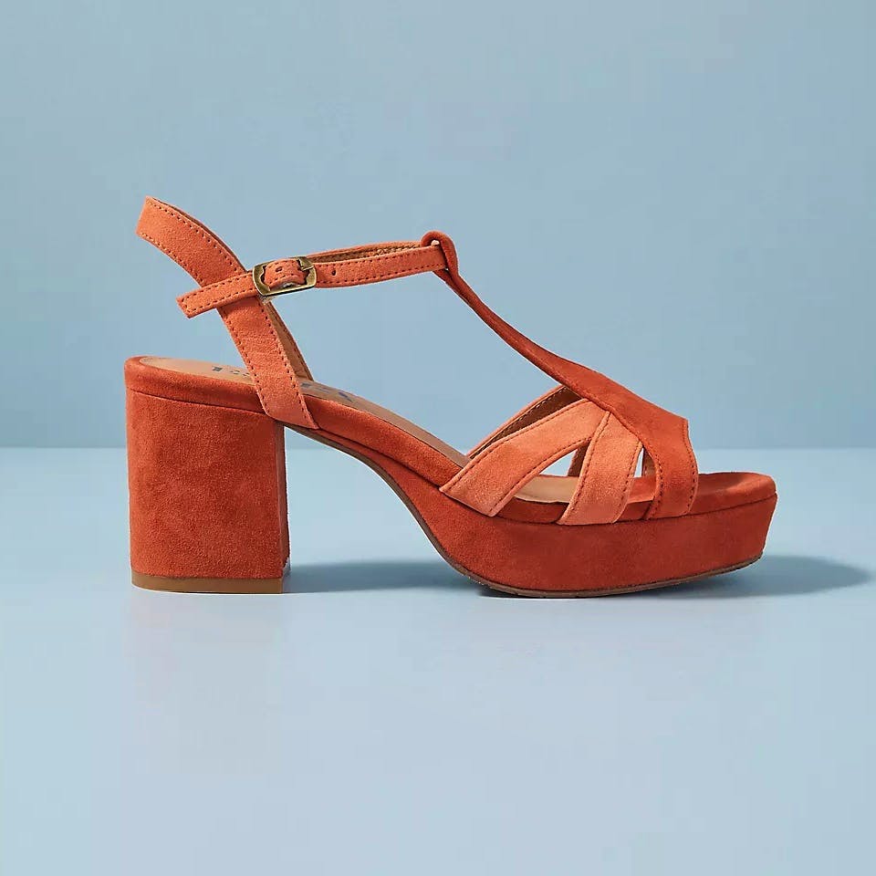 Anthropologie Esska Suede Charlie Heeled Sandals, £155