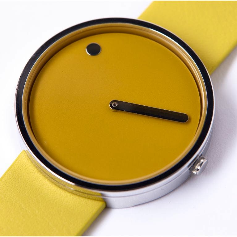 Picto Picto Watch In Mustard Yellow, £109